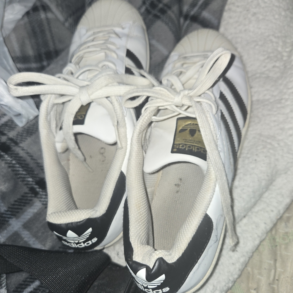 Adidas Classic White and Black Sneakers Superstar OG